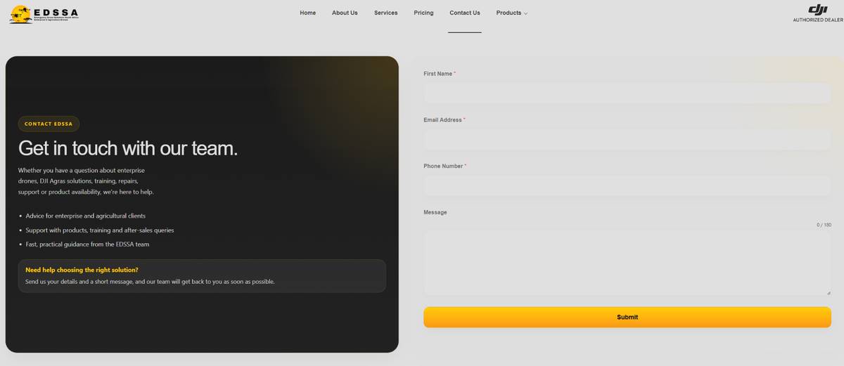 EDSSA contact page