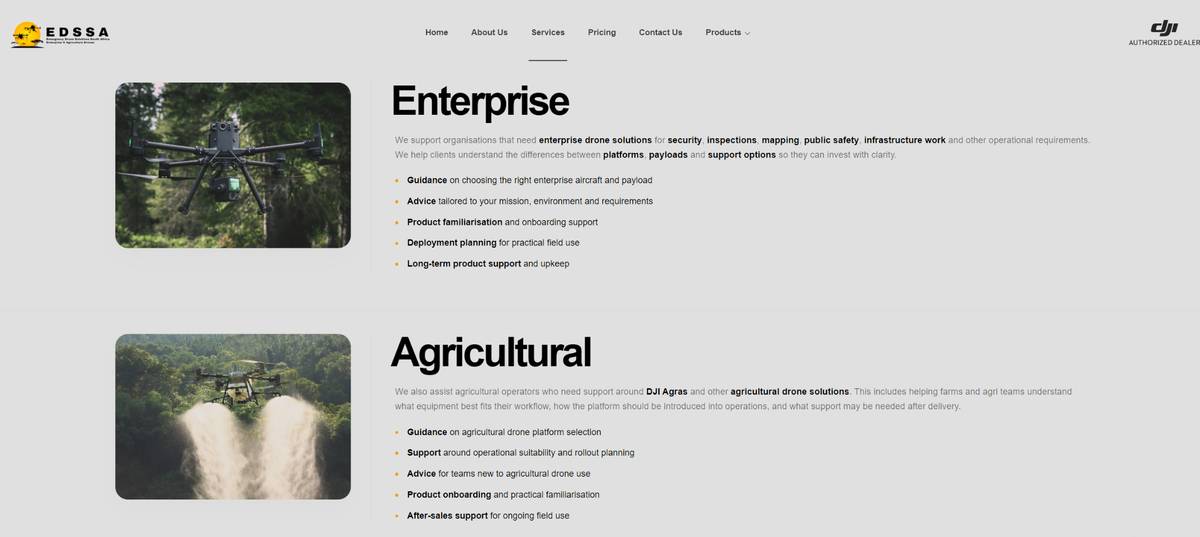 EDSSA services page