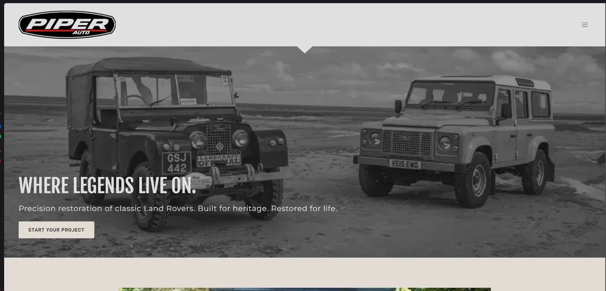 Piper Auto homepage