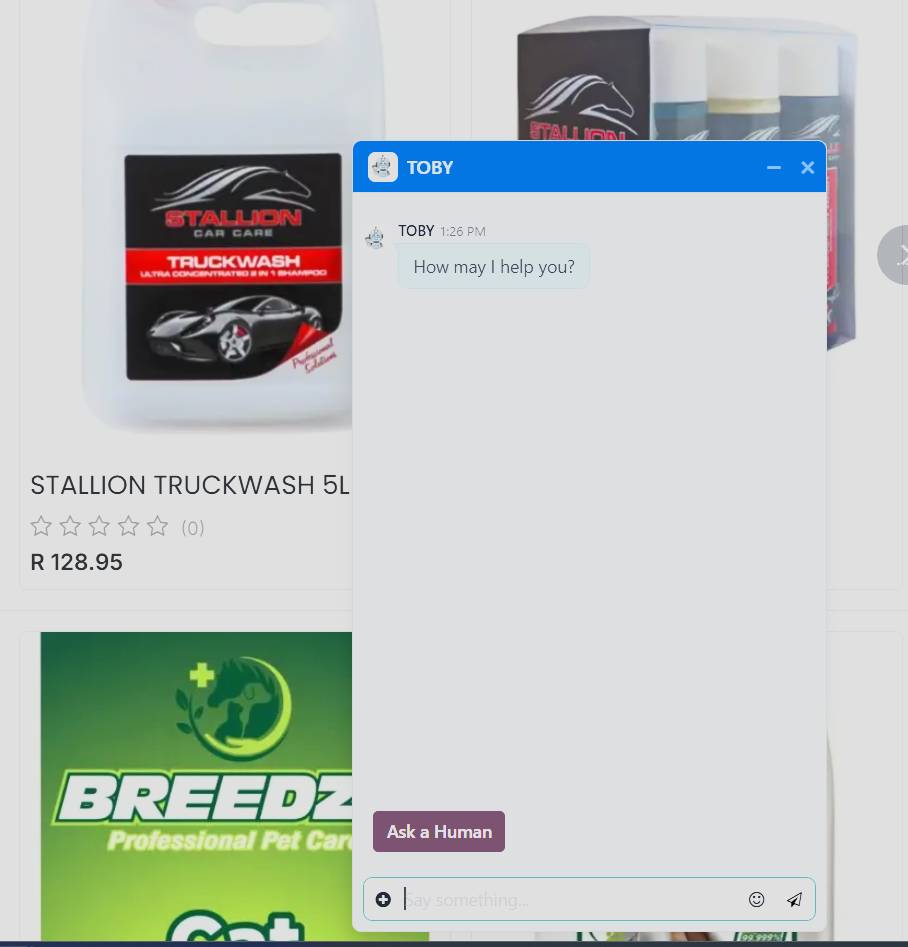 RBF Progiene chat widget